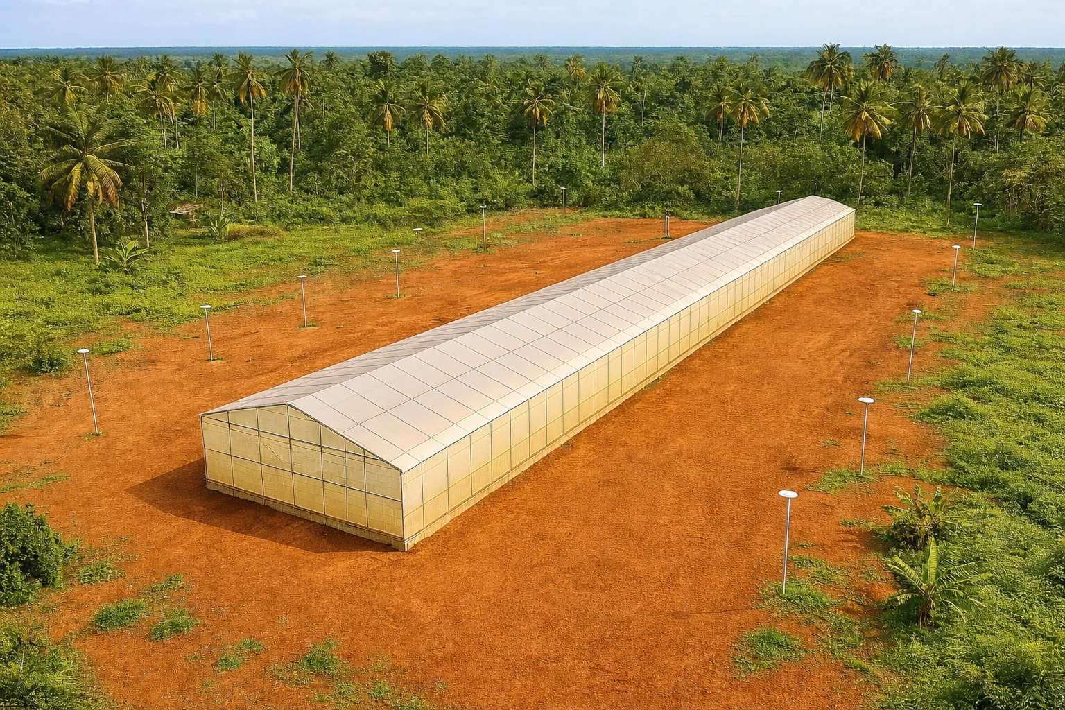 AV FARMS LIMITED largest single greenhouse in Sierra Leone
